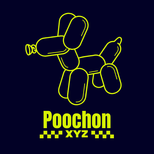 Poochon balloon dog mascot